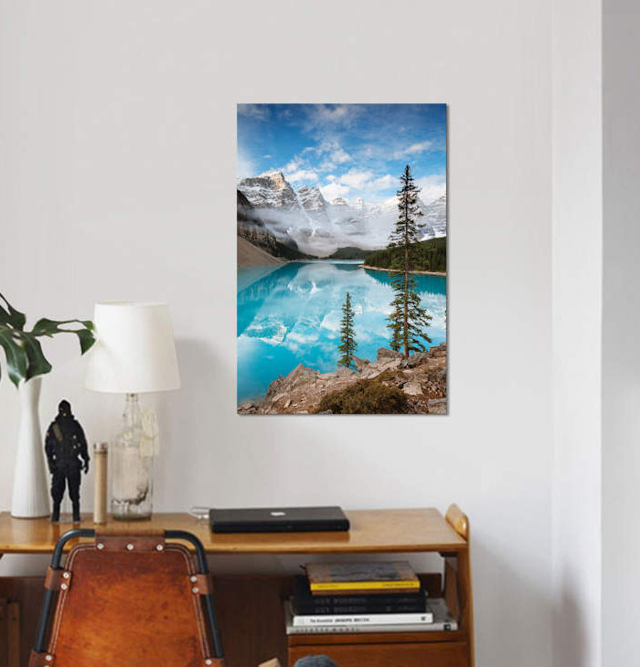 «moraine lake, H 40 po x l 26 po x P 1,5 po, Toile tendue