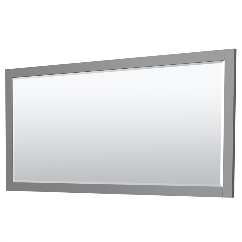 Miranda 72'' Dark Gray Double Bathroom Vanity with White Carrara Marble Top and Matte Black Hardware
