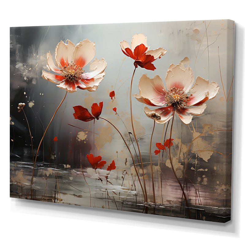 «Jade Flowers Field Enchantment II», reproduction sur toile, Toile tendue, H 12 po x l 20 po x P 1,5 po