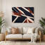 «Geometric Abstraction 62», art mural gris en métal-1660390757