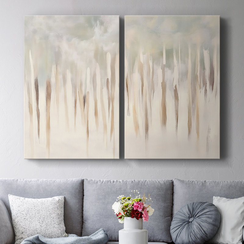 ABSTRACT Series DCCCxxxiv - Toile tendue avec châssis de qualité supérieure - Prêt à être accroché, H 18 po x l 24 po