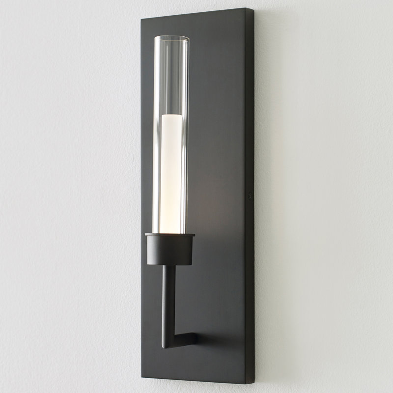 Linger 1 - Light LED Armed Sconce, Black