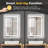 LED Bathroom Mirror With Lights Wall Vanity LED Mirror Stepless Dimmable,Dual Front Lights And Backlight,Anti-Fog,Bathroom Memory Smart Mirror-1909847996