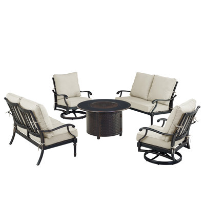 Paig 6 - Person Patio Conversation Set with Cushions