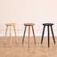 Table d'appoint ronde en bois massif | Petite table de chevet polyvalente pour chambre à coucher | Grand support à plante d'intérieur | Disponible en 3 hauteurs-1248028856