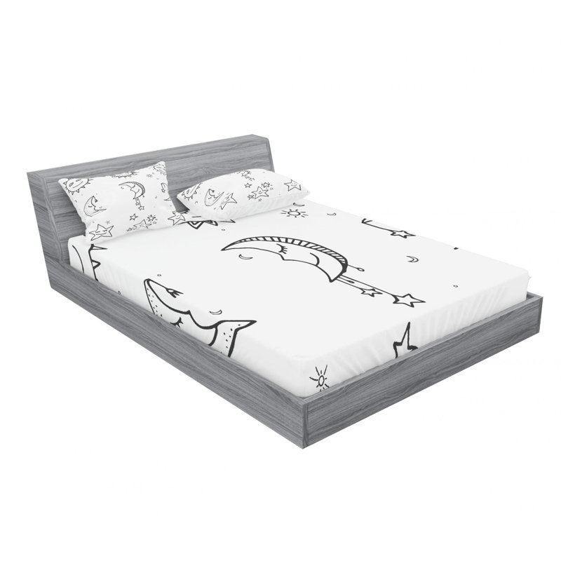 Microfiber Sheet Set, Full/Double Sheet Set with Fitted Sheet