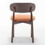 Chaise d'appoint rembourrée en bois massif-342170771