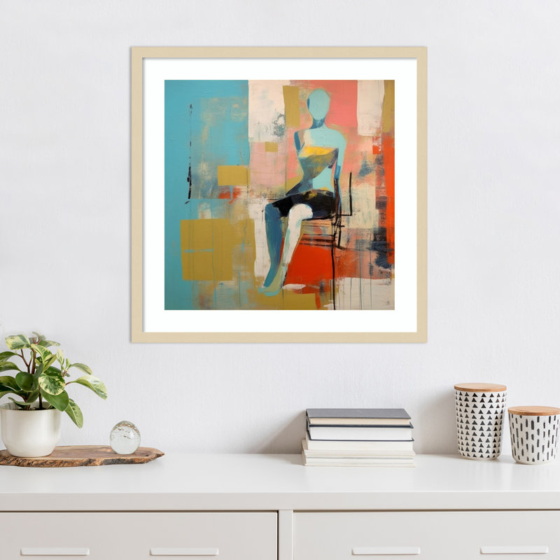 «Conceptual Abstract Figurative» par Irena Orlov, impression sur bois encadrée, H 25 po x l 25 po
