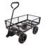 (Chariot de chariot à roues solide noir)-125514643