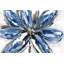 Blue Petal - Botanical Classic Blue Framed Canvas Art
