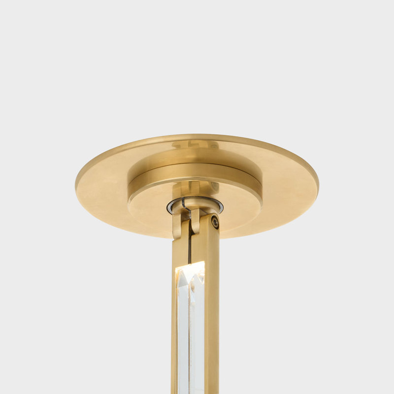 Catena 57 Pendant, Hand Rubbed Antique Brass, 3000 Kelvins, Remote