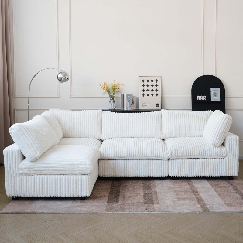 Canapé modulaire en L 4 po Pixel