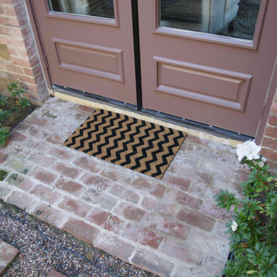 Tapis d'extérieur antidérapant Modern Lattice 30 po x 18 po