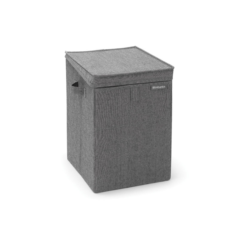 Brabantia Stackable Laundry Hamper 9.2 Gallon, Pepper Black