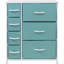 Commode 7 tiroirs - Bleu sarcelle-1192282939