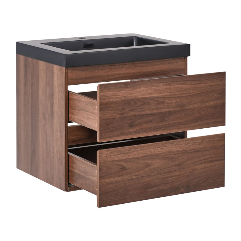Napa 60.00mm Single Bathroom Vanity with Basin, Dark Brown