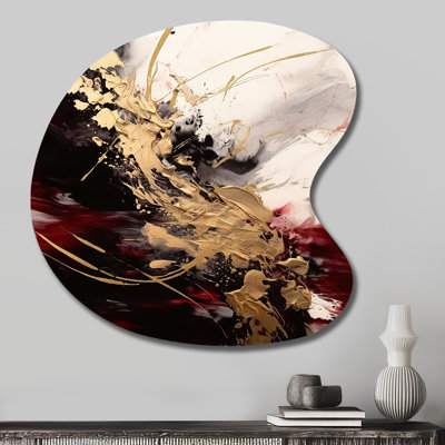 Laureen - Abstract Drop Shape Metal Wall Sculpture