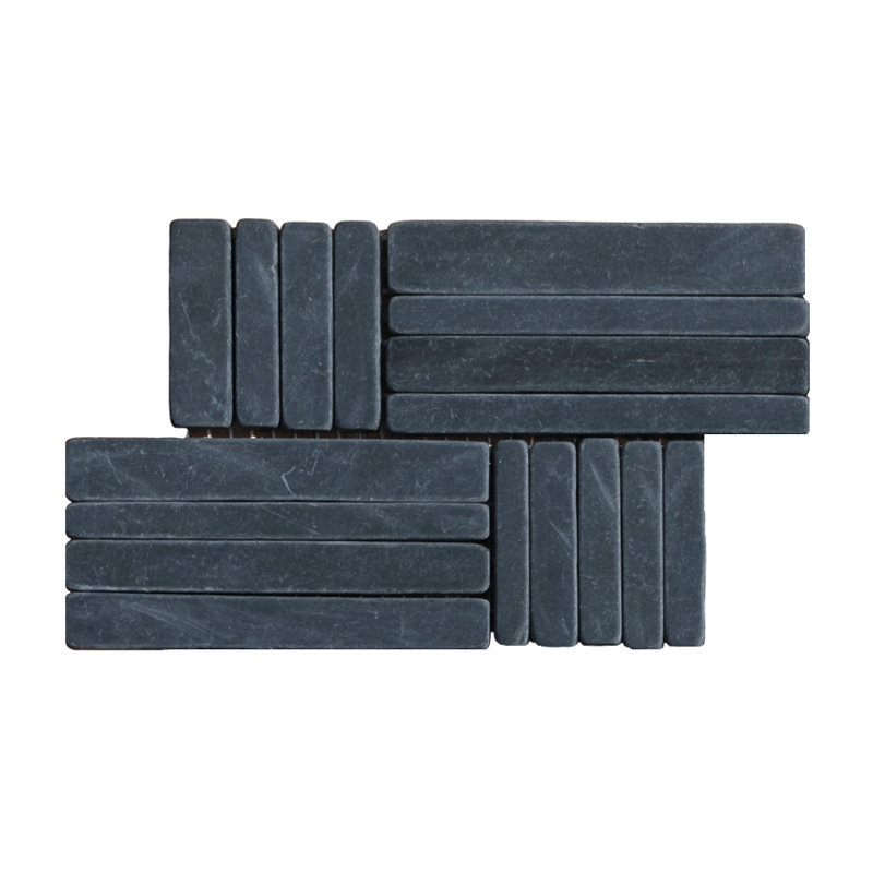 Mélange de mosaïque noire ardoise noire