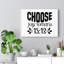 Choose Joy Romans 15:13 - Wrapped Canvas Print-1518329318