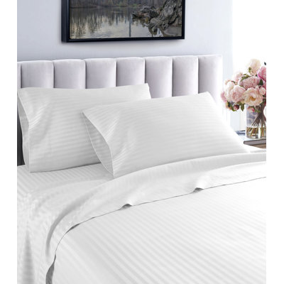 Egyptian Cotton Striped Sheet Set
