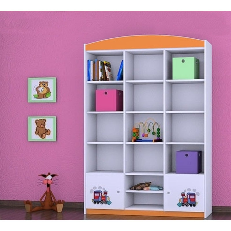 Asa 183cm H X 132cm W Kids Cube, Orange