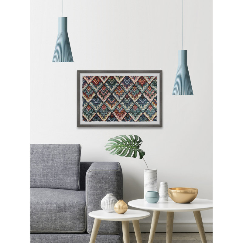 Motif de losanges - photographie avec cadre photo, H 8 po x l 12 po x P 1,5 po