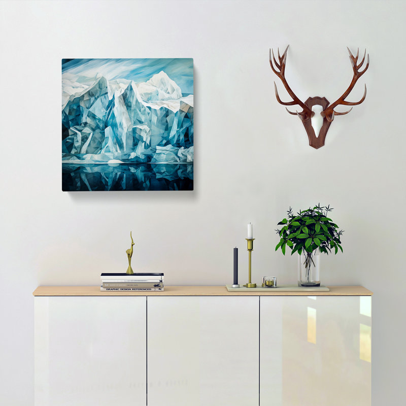 Glacier Cubism - Wrapped Canvas
