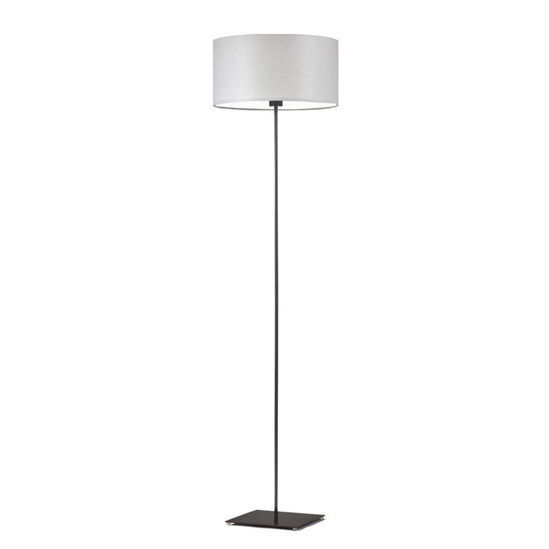 Asawer 156cm Traditional Floor Lamp, Black, Light Grey