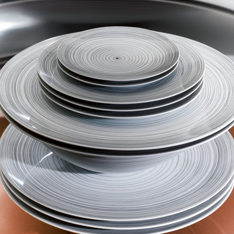 TAC Porcelain Bread And Butter Plate, Gray