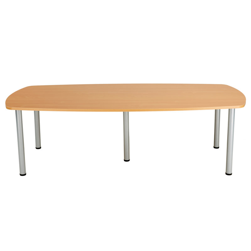 Bouton 240 cm Boat Shaped Conference Table, Beech