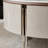 Circular microcrystalline stone coffee table set