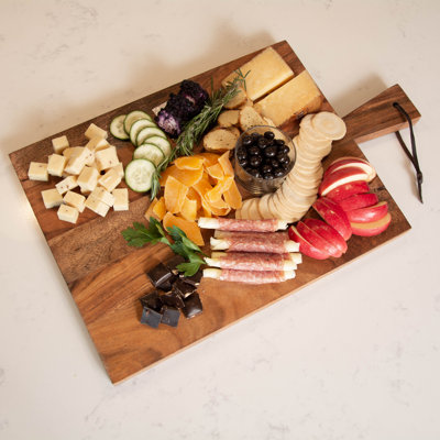 Handcrafted Acacia Wood Cutting Board: Rustic Kitchen & Serving Board