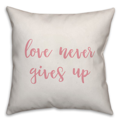  Coussin Love Love Gives Up