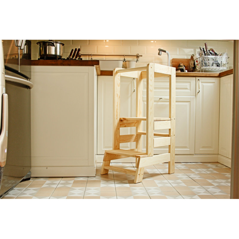 Lorelei Natural Wood 2 - Step Stool