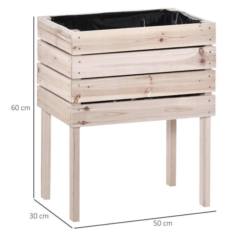 Lit de jardin surélevé 4PCS