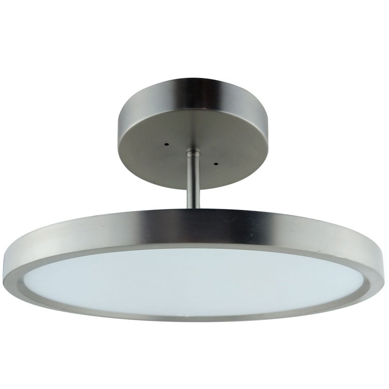 1 - Light LED Drum Pendant