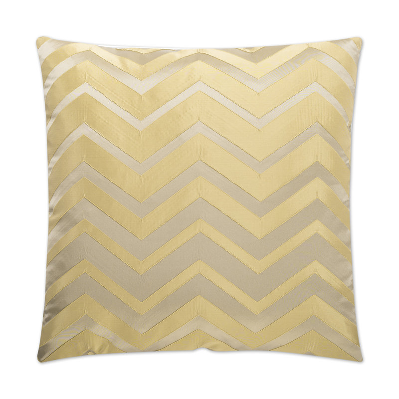 Bliss Pillow Cover & Insert, Gold, Square 22"