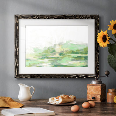 Green Mist Vista II, reproduction d'art encadrée