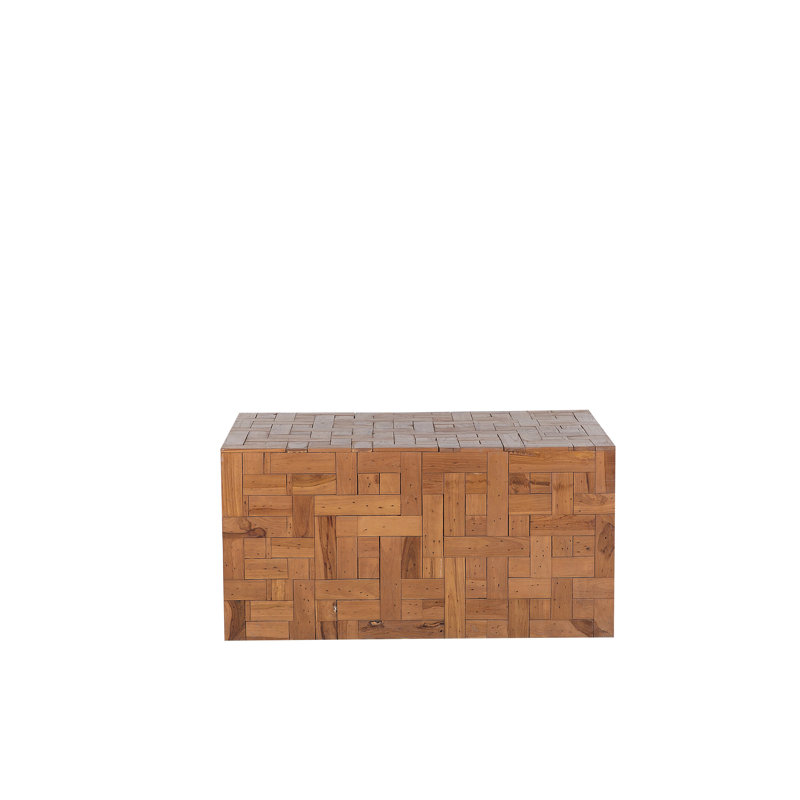 Crockett Solid Wood Block Coffee Table