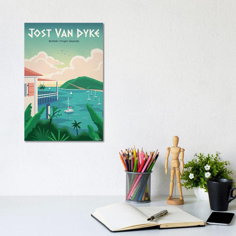 Jost Van Dyke - Wrapped Canvas Print, 20.32 cm H x 30.48 cm W