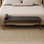 Banc de bout capitonné de 66 po à l'extrémité du lit, banc de fenêtre rembourré en polyuréthane pour le couloir du salon de la chambre à coucher-64239624