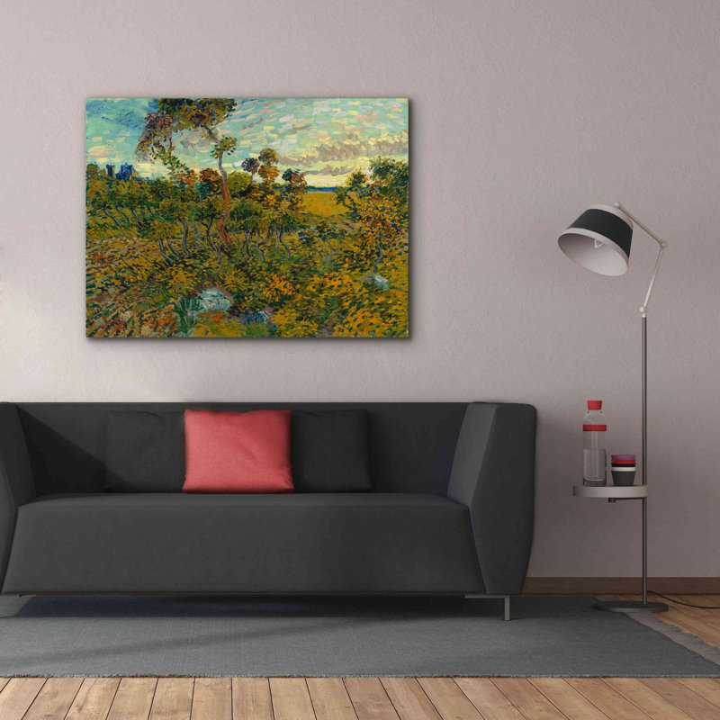 «Sunset At Montmajour 1888» par Vincent Van Gogh, estampe numérique sur toile, H 40 po x l 54 po x P 1,5 po