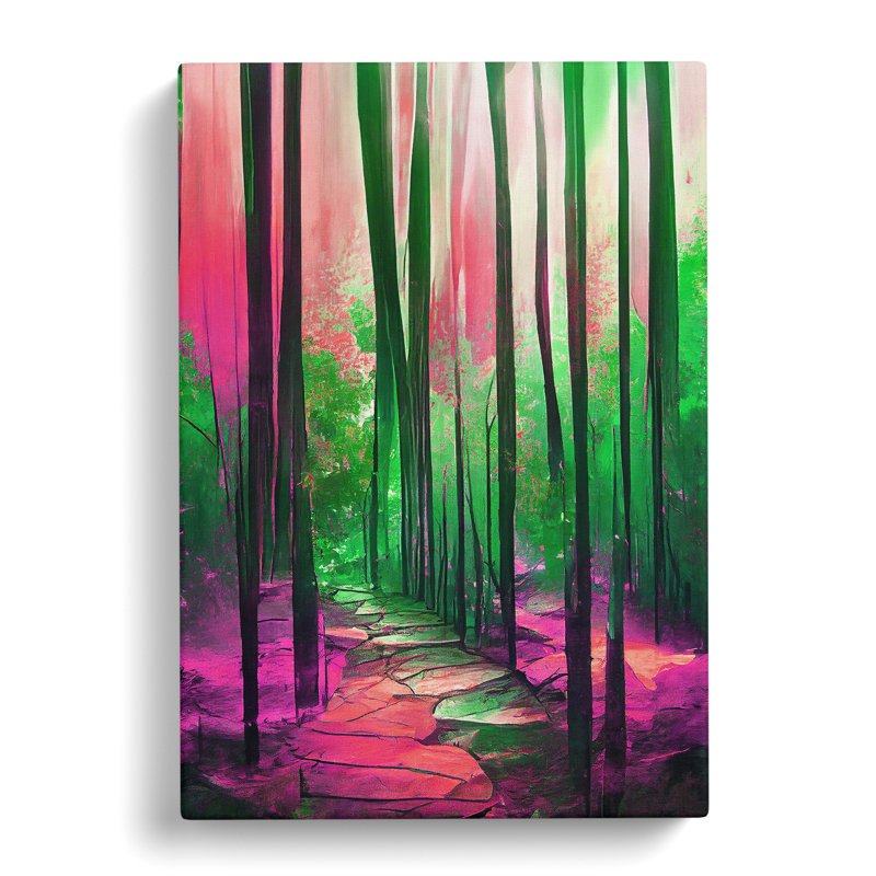 Forest Expressionism No.4 - Wrapped Canvas, 50cm H x 35cm W