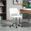 Chaise de bureau moderne à dossier moyen avec tissu en velours, chaise de bureau pivotante sans dossier pour ordinateur avec dossier creux-1241248271