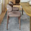 Ensemble de 4 chaises de salle à manger rembourrées en tissu de style campagnard moderne avec repose-pieds confortables, pieds de table en métal pour la maison-1423441815-1423441817-1423441813