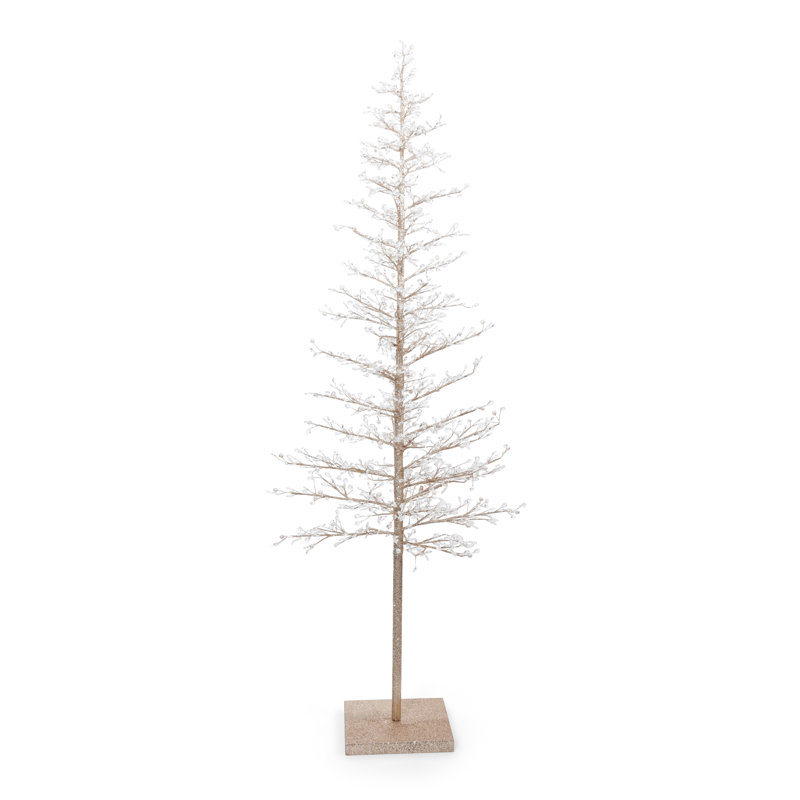 Sapin décoratif de Noël à DEL et perles précieuses, 6 Feet