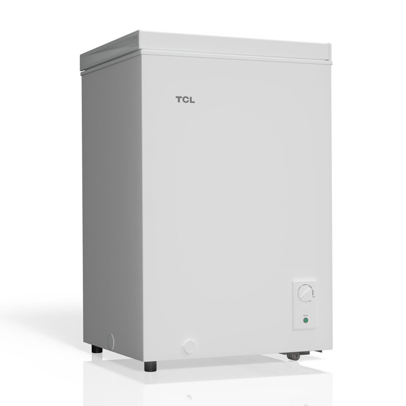 3,4 pieds cubes Pi. Commode congélateur blanc avec congélateur