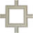 Inner Square Intersection for 5" Traditional Coffered Ceiling System