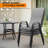 Outdoor Stackable Dining Chairs(Set Of 4)-606203413
