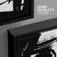 BAW noir et blanc, peinture abstraite, formes abstraites, minimaliste moderne, 3 pièces-94434565-94434568